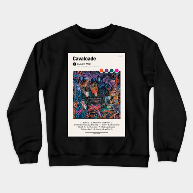 Black Midi ✅ Cavalcade tracklist Crewneck Sweatshirt by reyboot